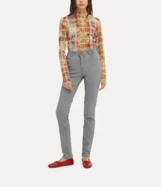 Bluză cu guler înalt LS