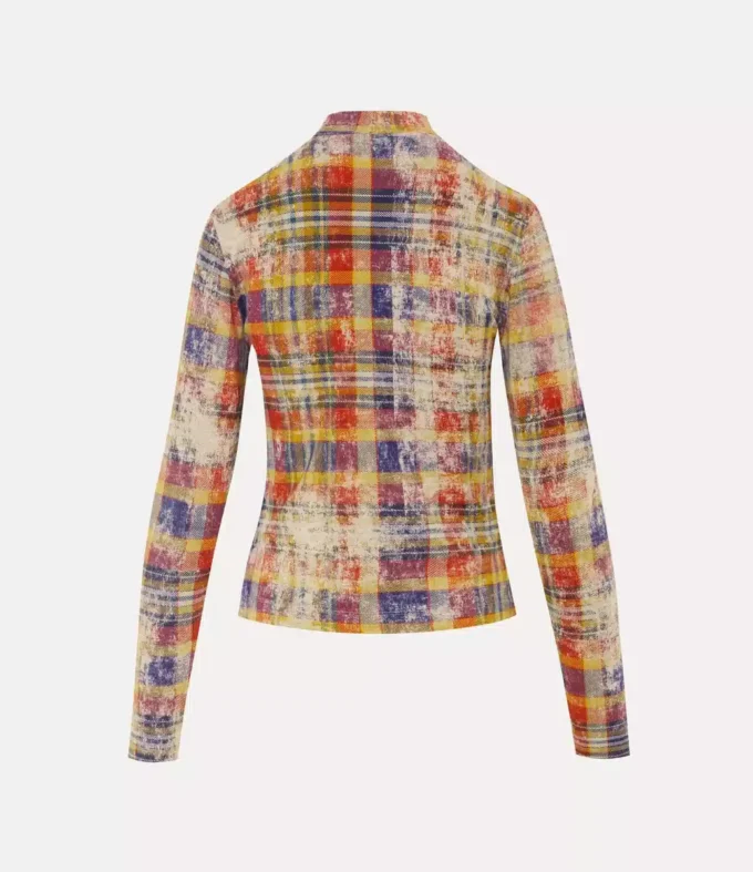 Bluză cu guler înalt LS