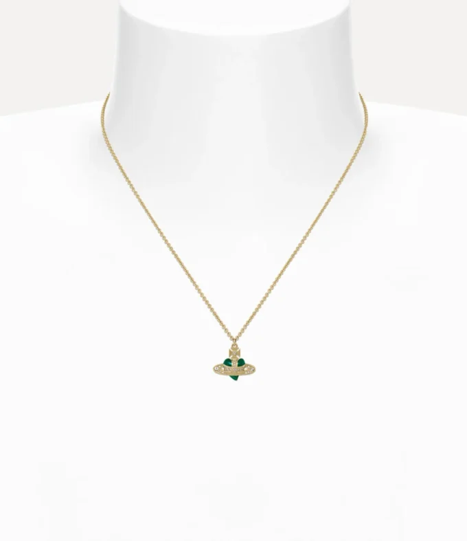 Colier nou cu pandantiv în formă de inimă cu diamante