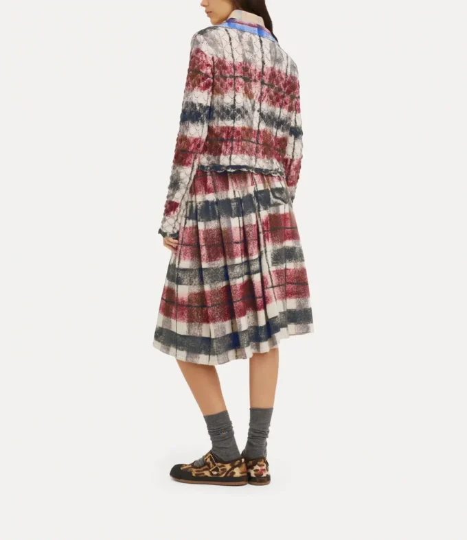 Fustă kilt cu tartan dublu