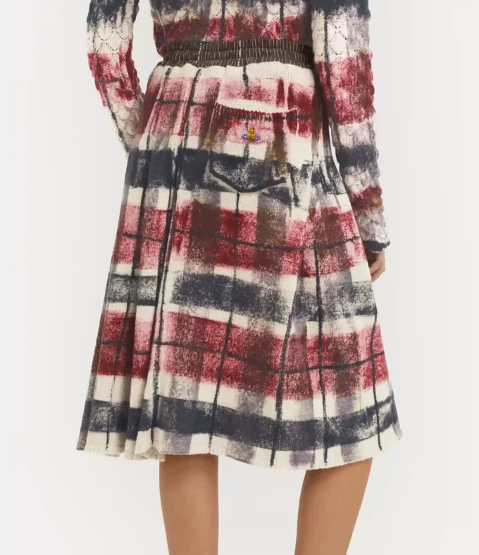 Fustă kilt cu tartan dublu