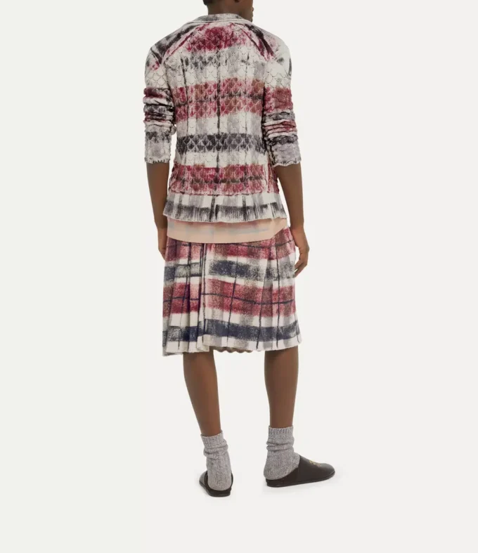 Fustă kilt cu tartan dublu