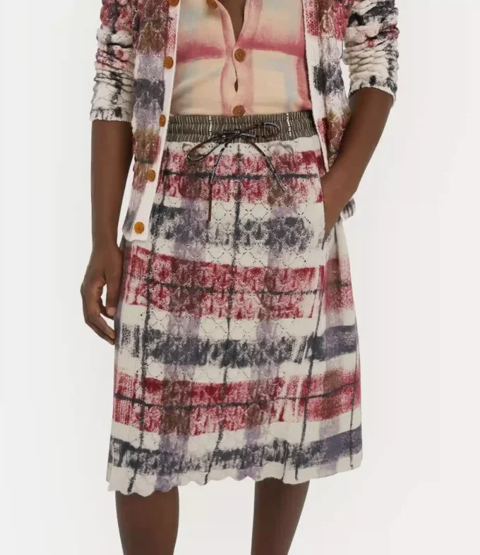 Fustă kilt cu tartan dublu