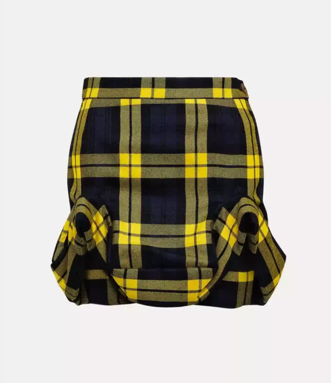 Fustă mini cu cadru dublu