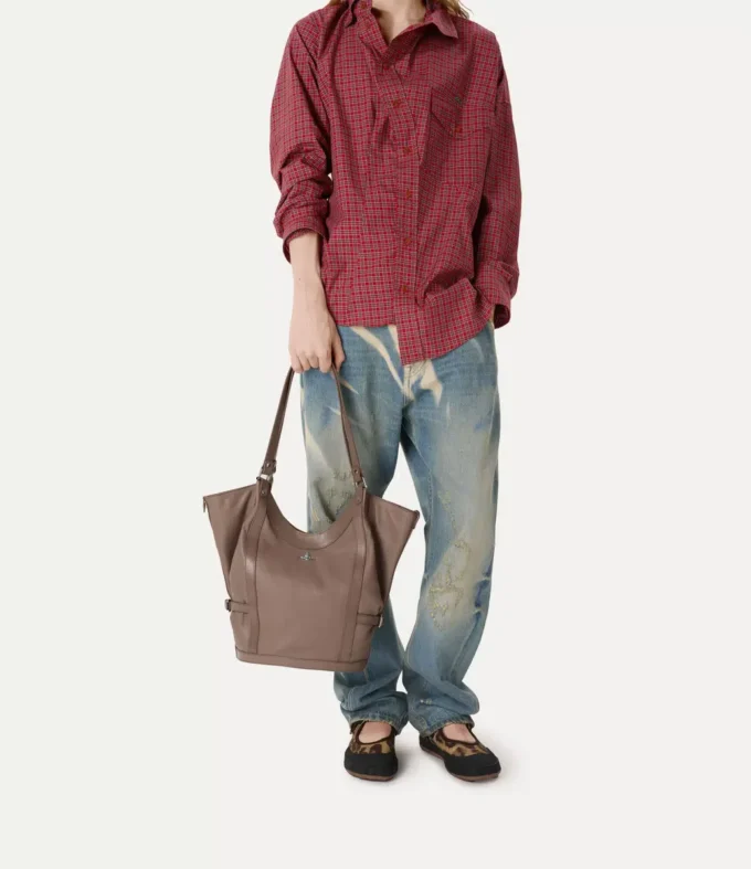 Geantă mare de umăr Olive