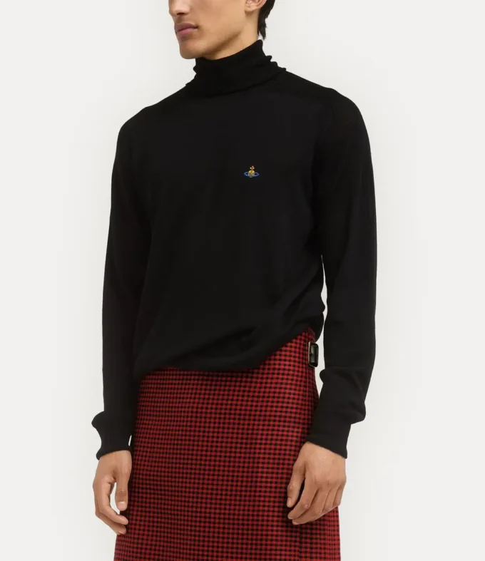 Pulover cu guler înalt Fisherman