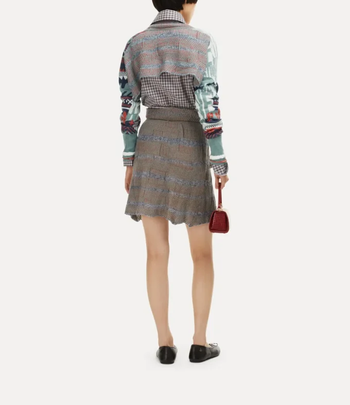 Top scurt Broken Fair Isle