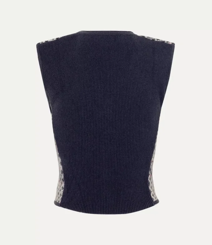 Vestă Distressed Tartan